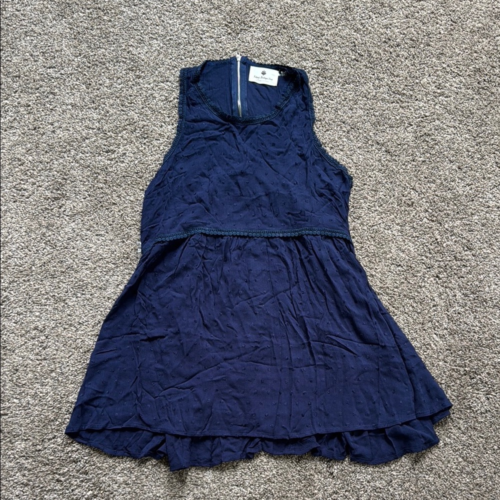 Betseys Boutique Shop Women’s Medium Navy Babydoll Tank NWOT